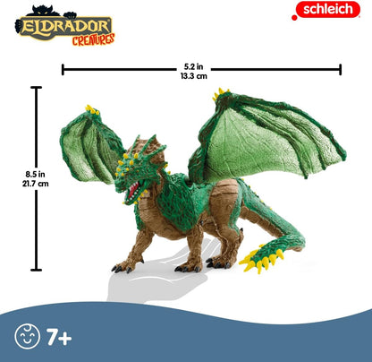 SCHLEICH 70144 Criatura da selva Eldrador Criaturas Brinquedo Estatueta para crianças de 7 a 12 anos, Verde, 11 x 15,1 x 18 cm