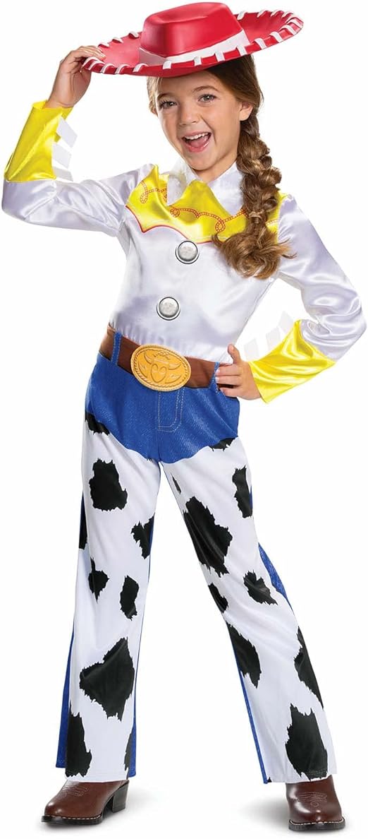 DISGUISE  Fantasia oficial de luxo Jessie Toy Story da Disney para crianças, fantasia de vaqueira, roupa de Toy Story Jessie Cow Girl, fantasias do Dia Mundial do Livro para meninas