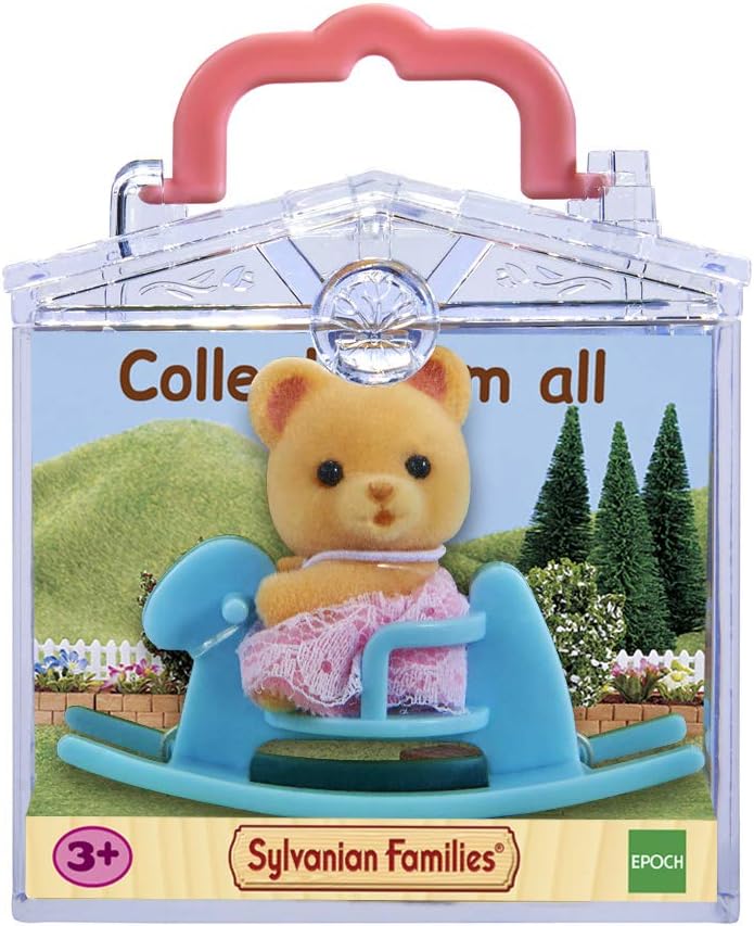 Sylvanian Families Bolsa para carregar bebê (urso no cavalo de balanço)