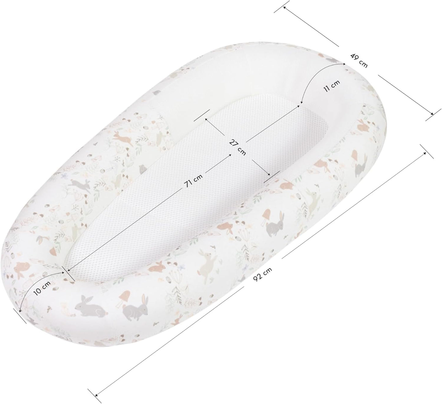 PurFlo Capa de cama de reposição Sleep Tight Baby | Shell Pink