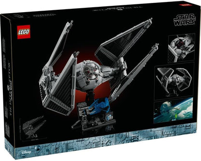 LEGO Conjunto de construção de veículos Star Wars TIE Interceptor UCS, kit de modelo para adultos construirem, com minifigura piloto e figura droid, presentes colecionáveis para homens, mulheres, ele ou ela