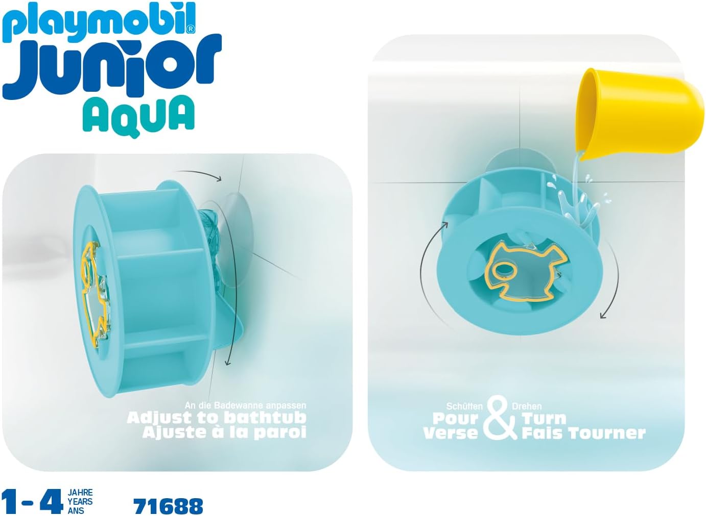 PLAYMOBIL 71688 JUNIOR AQUA: Roda d'água com bebê tubarão