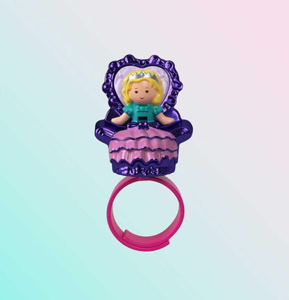 POLLY POCKET Conjunto de joias Keepsake Collection Royal Ball, tema Castelo de Unicórnio, 2 bonecas, anel e caixa de anel, brincos, pulseira, a partir de 4 anos