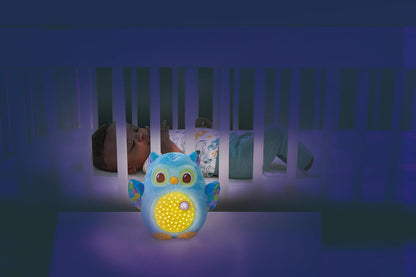 VTech Baby Twinkle Lights Owl, Juguete calmante para bebé con sonidos de la naturaleza, ruido blanco, melodías y canciones, regalo para bebés de 0, 3, 6, 9 meses+, versión en inglés