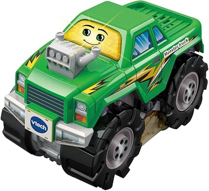 VTech Helicóptero Toot-Toot Drivers, veículo de simulação com luzes, frases e músicas, brinquedo interativo para crianças 12 meses, 2, 3, 4 Plus, versão em inglês, vermelho