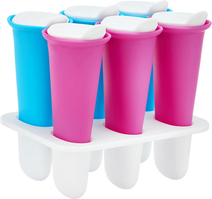 Zoku Molde de picolé de silicone de 6 peças Summer Pops, 145