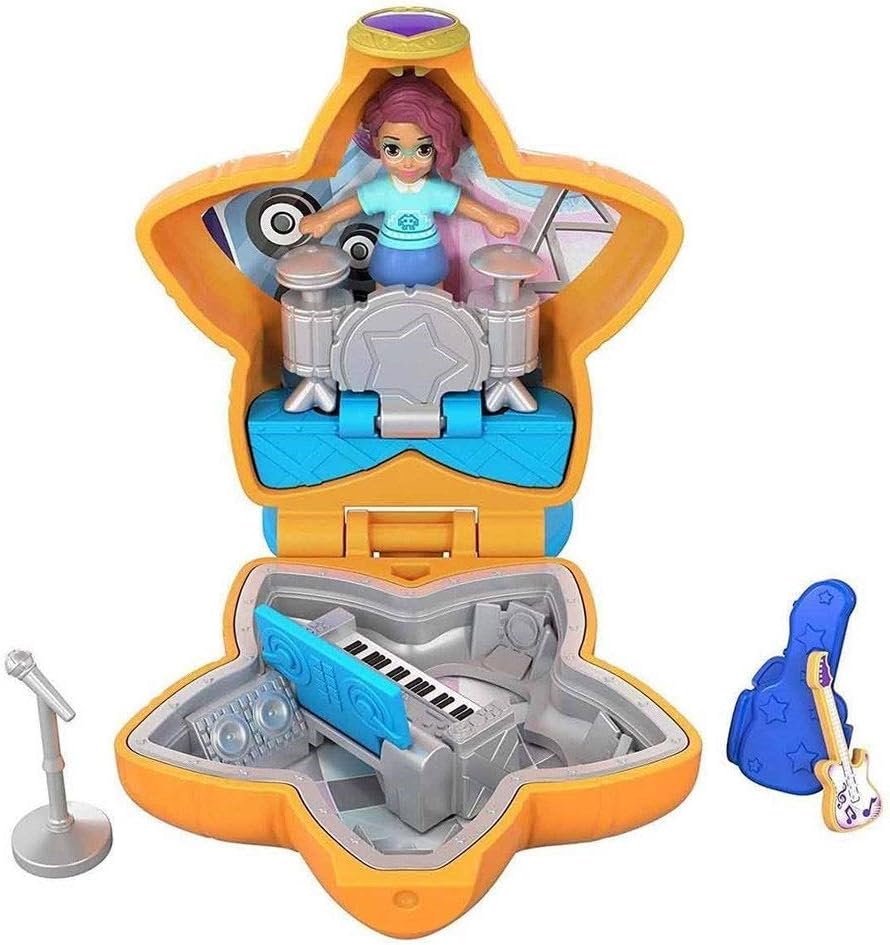 Polly Pocket Conjunto de jogos compacto para concerto FRY32 Tiny Pocket Places