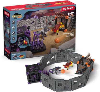 Schleich 42673 BattleCore Arena: Lava vs. Shadow, de 6 a 12 anos, ELDRADOR CREATURES - Playset, 71 peças