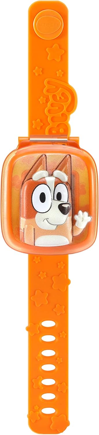 VTech Reloj de Aprendizaje Bluey Wackadoo Bingo, Juguete Oficial Bluey, Reloj Infantil con Temporizador, Temporizador, Alarma y Juegos, Regalo Educativo para Niños de 3, 4, 5, 6 y Más, Versión en Inglés