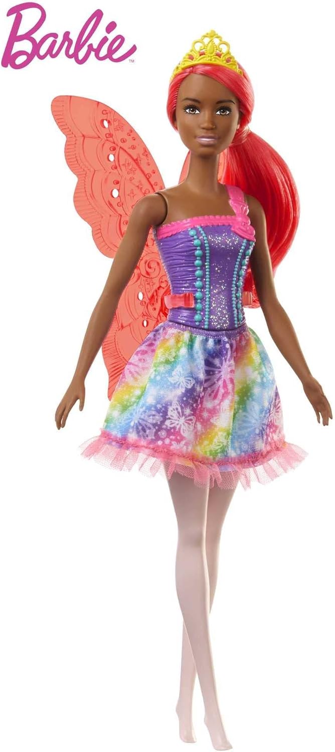 Muñeca Barbie Hada GJK01 Dreamtopia, Negra