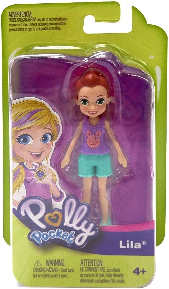 Polly Pocket Boneca Mattel com roupas da moda edição 2018 mede aproximadamente altura 3,5" (1 boneca)