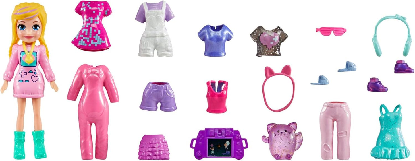 Polly Pocket Conjunto Polly Medium Fashion para meninas a partir de 4 anos