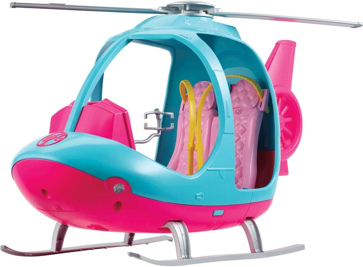 Barbie Helicóptero, Rosa e Azul com Rotor Giratório