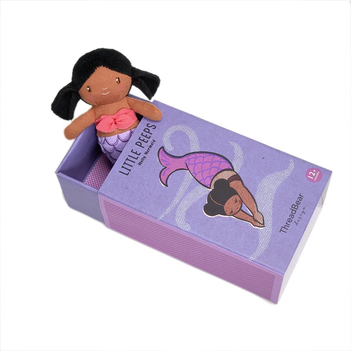 ThreadBear  Brinquedos e presentes Boneca Little Peeps Elsie - Boneca macia com caixa de presente para crianças