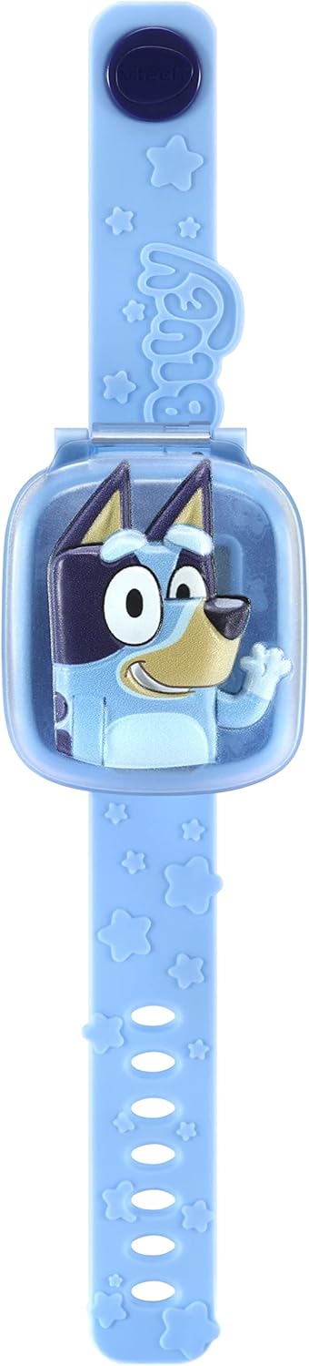 VTech  Relógio de aprendizagem Bluey Wackadoo Bluey, brinquedo oficial Bluey, relógio para crianças com cronômetro, temporizador, alarme e jogos, presente educacional para crianças de 3, 4, 5, 6 anos ou mais, versão em inglês, médio