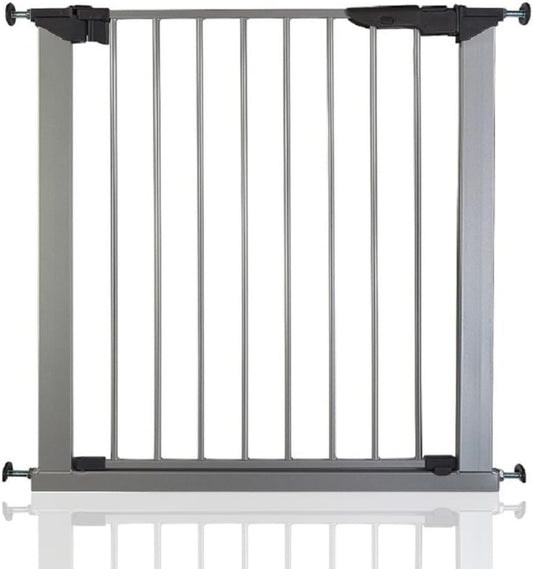 BabyDan  Premier True Pressure Fit Baby Safety Stair Gate Prata Todas as larguras (73,5 cm-79,6 cm)