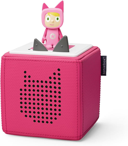 Tonies - Toniebox Wireless Musical Storybox Starter Set em INGLÊS, incluindo 1 Creative, Rosa