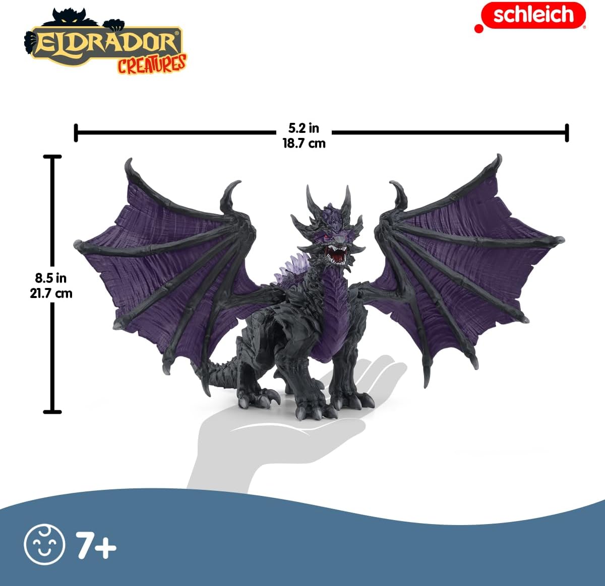 Schleich 70792 ELDRADOR CREATURES Figura de morcego sombra para maiores de 7 anos