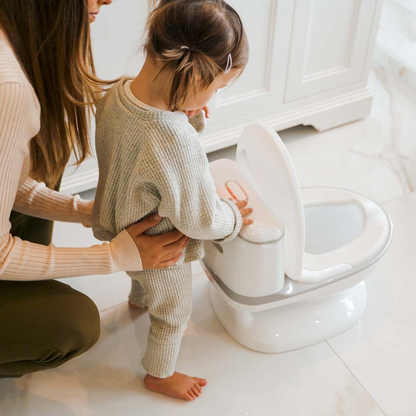 Pote Plus - My First WC Potty (Cinza) - Vencedor do Prêmio Mãe e Bebê Gold 2023 de Melhor Produto de Treinamento Potty