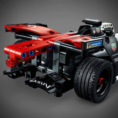 LEGO 42137 Technic Formula E Porsche 99X Electric, kit de construção de modelo de carro de corrida de brinquedo retrátil com aplicativo AR envolvente, presentes para crianças, meninos e meninas