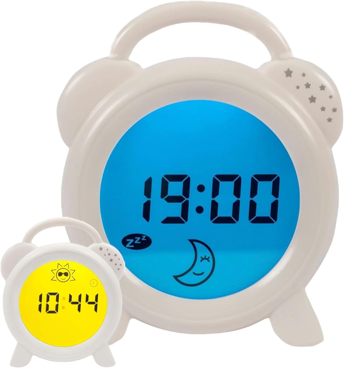 PurFlo Snoozee Reloj entrenador de sueño para niños pequeños | Despertador Infantil y Luz Nocturna Infantil | Recargable y portátil