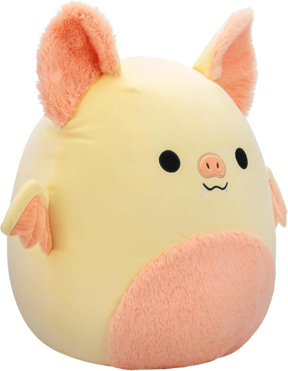 Squishmallows SQCR05482 16 Polegadas-Meghan O Morcego Creme e Rosa com Barriga Fuzzy, Multicor