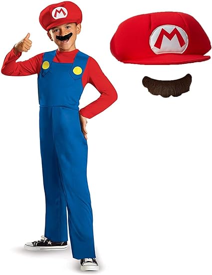 DISGUISE  Fantasia Nintendo Super Mario Brothers Mario Classic Meninos