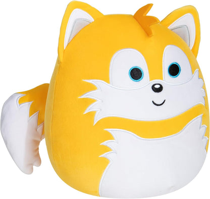 Squishmallows Pelúcia ultramacia original de 10 polegadas Sega Tails de tamanho médio