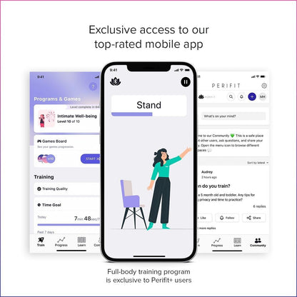 Perifit Care + | Exercitador de assoalho pélvico com aplicativo | Treinador de Kegel | Fortaleça o assoalho pélvico, obtenha melhor controle da bexiga, suporte pélvico mais forte e recuperação pós-parto mais rápida
