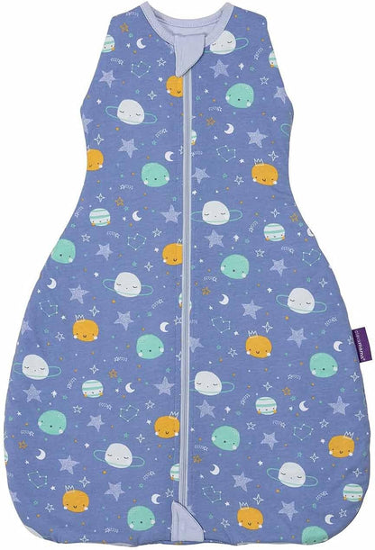 ClevaMama Baby Nite Mono 3 en 1 - Bolsa Swaddale para recién nacidos y niños pequeños - 100% algodón, 2,5 tog, 0-9 meses, azul