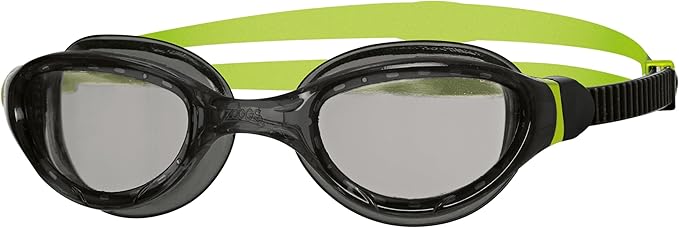 ZoggsÓculos de natação infantis Phantom 2.0, óculos de natação com proteção UV, alça de óculos de natação com jugo dividido, lentes de óculos de natação transparentes sem neblina, óculos de ajuste rápido para crianças de 6 a 14 anos