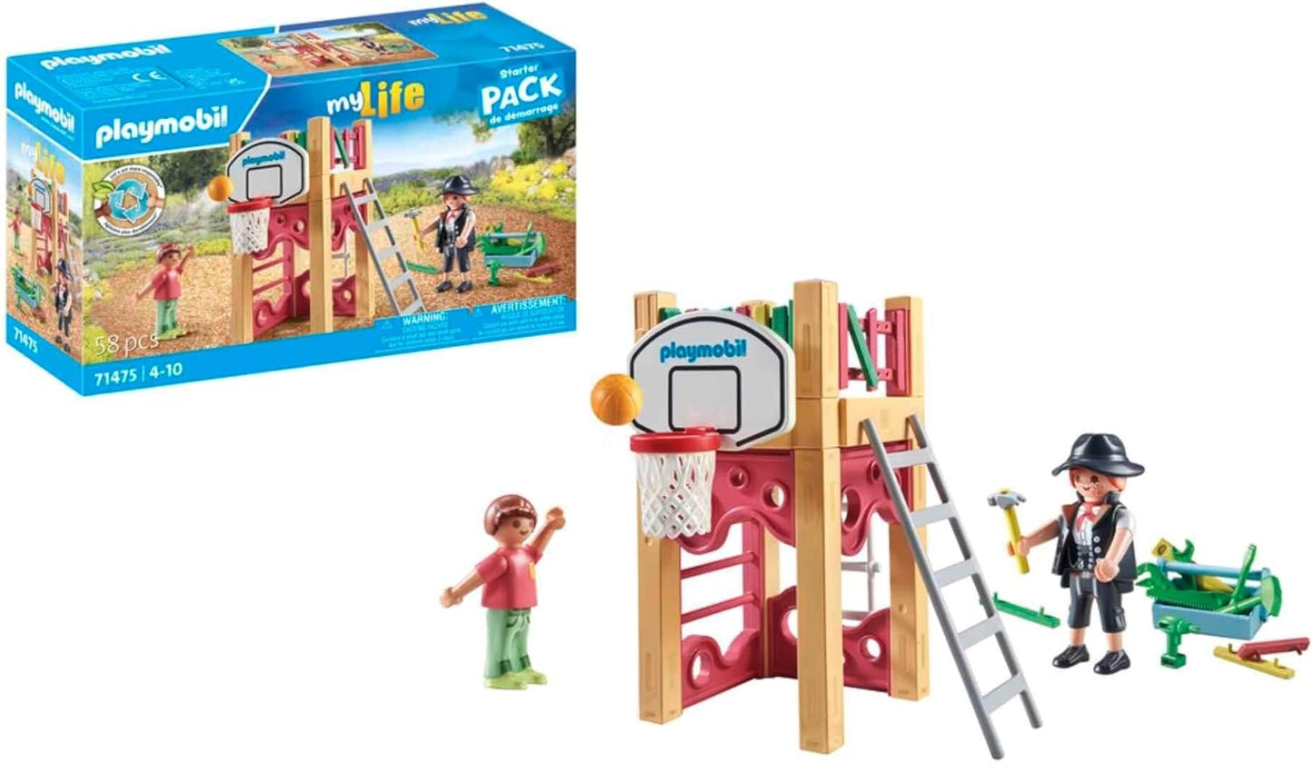 Playmobil Estrutura de escalada ao ar livre com carpinteiro