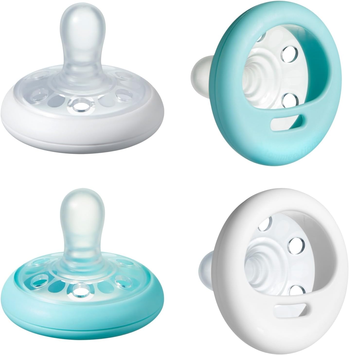 Tommee Tippee, Chupeta semelhante a um peito textura semelhante à pele, design simétrico, binkies sem BPA, 6-18 m, 4 contagens