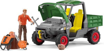 Schleich 42659 FARM WORLD Conjunto de brinquedos para trabalhar na floresta para maiores de 3 anos