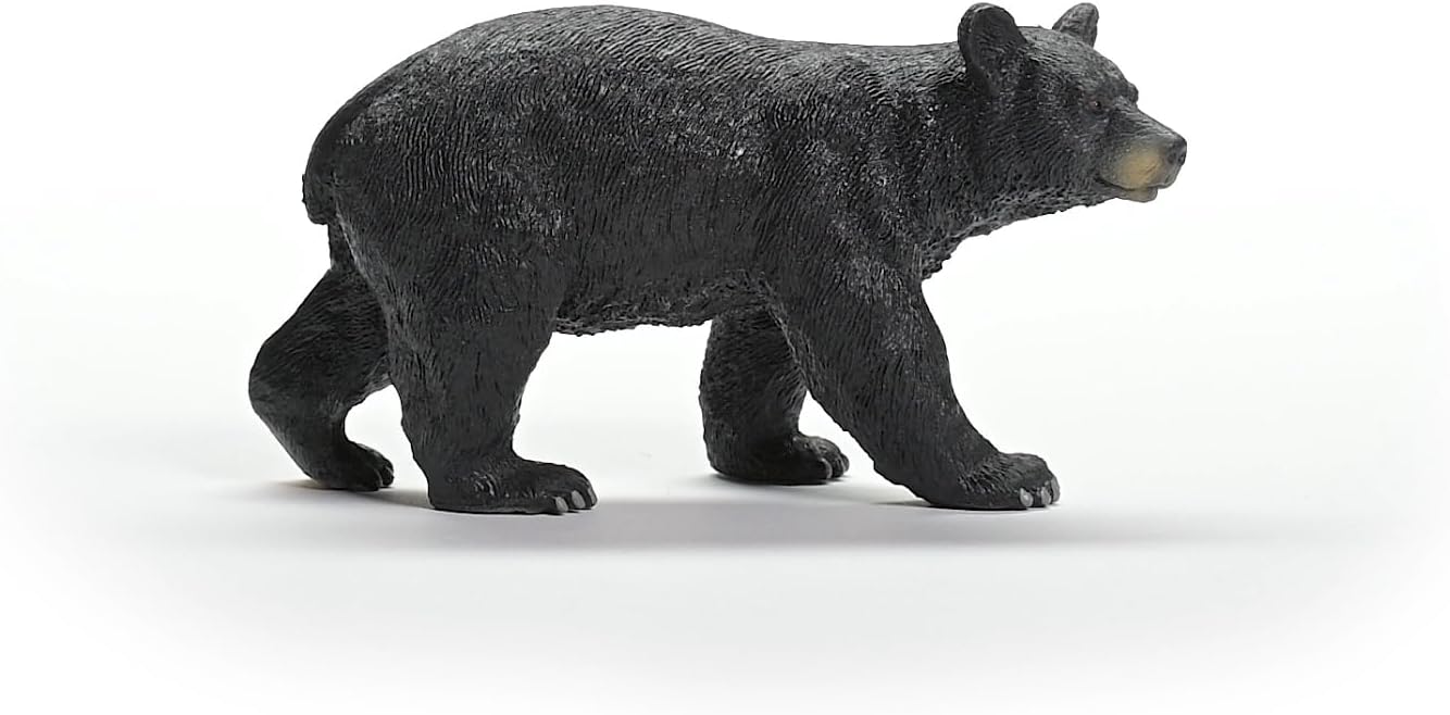 Schleich 14869 WILD LIFE Estatueta de urso preto americano para maiores de 3 anos