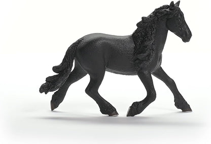 Schleich 13975 HORSE CLUB Estatueta de garanhão frísio para maiores de 5 anos, preta