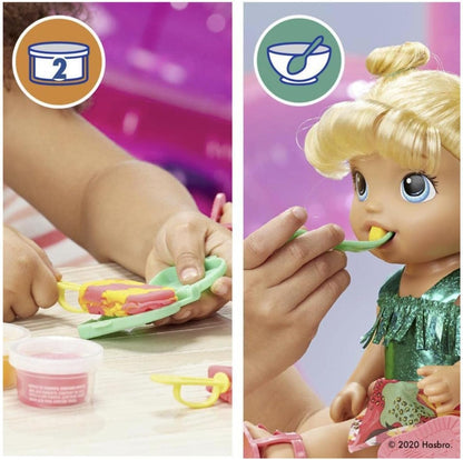 Boneca Baby Alive Sunshine Snacks, come e faz cocô, boneca aquática com tema de verão, molde para picolé, brinquedo para crianças de 3 anos ou mais, cabelo loiro