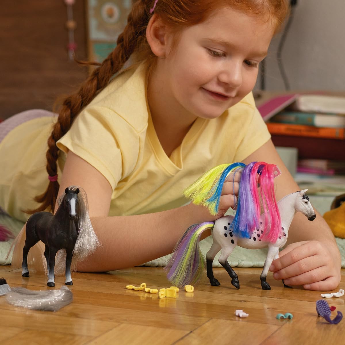 Schleich 42654 HORSE CLUB Sofia's Beauties Haare Beauty Horses Rainb Acessório para maiores de 7 anos, rosa