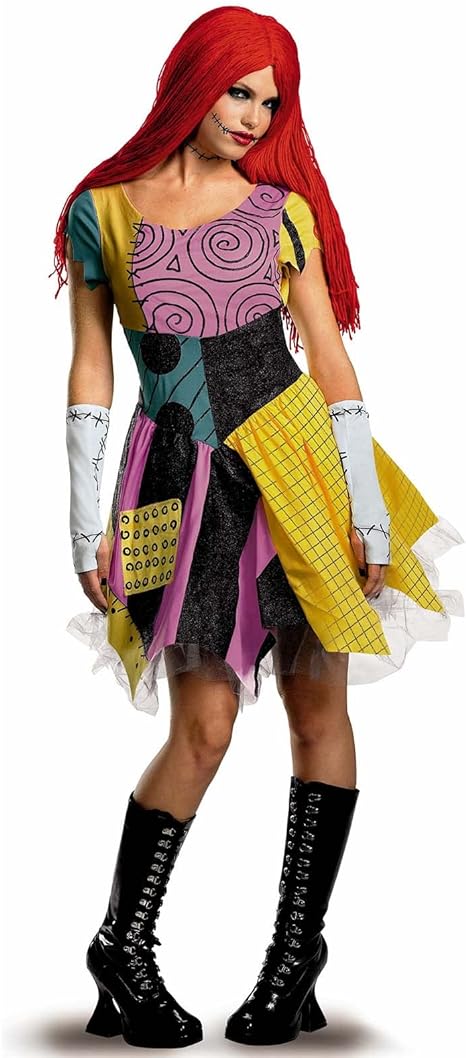 DISGUISE  Disney oficial premium sally traje adulto, trajes de halloween femininos para adultos tamanho m