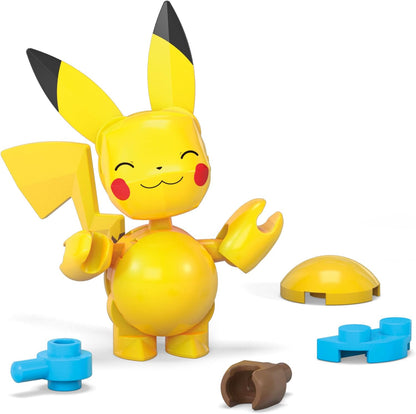 MEGA Conjunto de brinquedos de construção Pokémon Squirtle e Cubone com 45 peças, 2 personagens articulados e Pokébola, 2 polegadas de altura, para crianças, HXP15