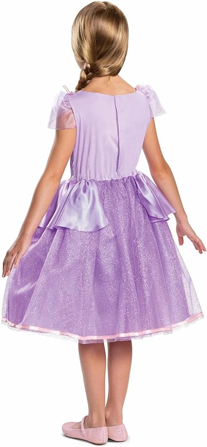 DISGUISE  Fantasia oficial de Rapunzel de luxo da Disney para meninas, fantasia de Rapunzel para crianças, vestido extravagante, roupa emaranhada para meninas, fantasias de princesa para meninas, fantasias do Dia Mundial do Livro para meninas S