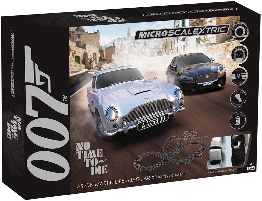 Scalextric  Conjunto de corrida Micro Scalextric G1161 James Bond No Time To Die movido a bateria - analógico