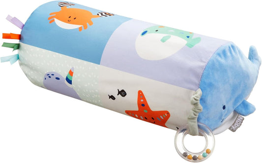 Almohada para el tiempo boca abajo Nuby Ocean Friends - Desarrollo inicial | Compacto | Almohada inflable | Adecuado desde el nacimiento