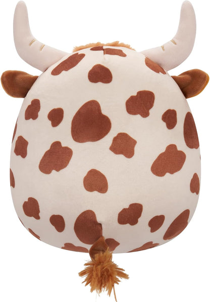 Squishmallows Original 7,5 Polegadas - Alonzo, a Vaca Highland Marrom e Branca