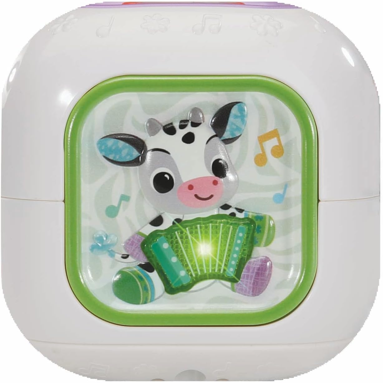 VTech Cubo Musical con Sonidos Sensoriales para Bebé, Juguete Interactivo para Bebé con Rimas Infantiles, Canciones Clásicas y Manipulativos, Enseña Animales e Instrumentos, Regalo para Bebés de 3, 6, 12, 18 Meses en Adelante, Versión en Inglés