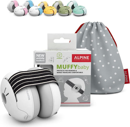 Alpine Muffy Baby Ear Defender para bebês e crianças pequenas de até 36 meses -  Protetores de ouvido com redução de ruído - Fones de ouvido confortáveis para bebês contra danos auditivos e melhora o sono - Preto