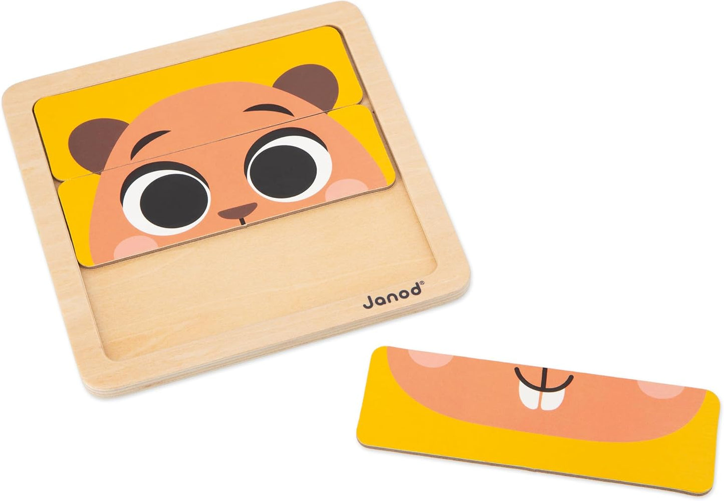 Janod - Caja de juegos para bebés - 36 meses +, juguetes de aprendizaje temprano para niños pequeños - Rompecabezas y actividades prácticas - Juguetes de actividad y desarrollo psicomotor - Juguete para niños a partir de 3 años, J04066