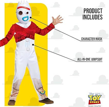 DISGUISE Fantasia oficial de Forky da Disney Deluxe para crianças, fantasia infantil de Toy Story