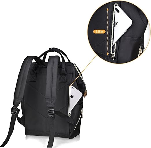 Bebamour Mochila Informal para Computadora Portátil, Mochila para Computadora Portátil para Hombres Y Mujeres De 15.6 Pulgadas, Mochila Escolar Impermeable para Viajes/Negocios/Universidad/Computadora