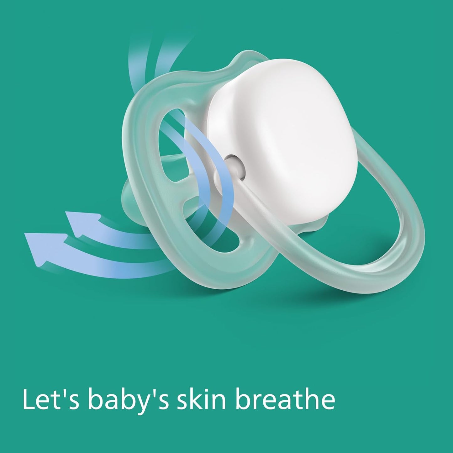 Philips Avent Chupeta Ultra Air - 2 chupetas leves e respiráveis para bebês de 0 a 6 meses, sem BPA com estojo de transporte esterilizador (modelo SCF085/58)